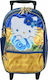 Sunce Hello Kitty Σχολική Τσάντα Τρόλεϊ Δημοτικού Πολύχρωμη με Θήκη για Παγούρι 16lt