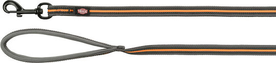 Trixie Hundeleine/Führleine Riemen Fusion M/XL Grau/Orange 17mm in Gray Farbe 5m