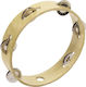 Dimavery Headless Tambourine 20cm Bej Lemn cu o singură serie de zilii