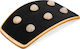 Navaris Balance Board Braun 45x26x7cm mit Durchmesser 4,5cm