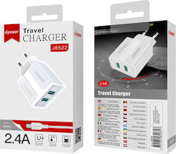 d-power J8522 mit Kabel USB-C