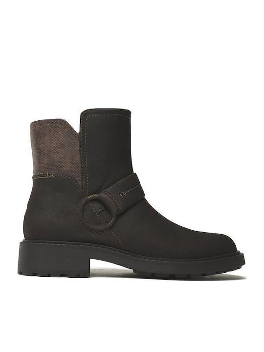 Clarks Opal Rose Leder Stiefeletten Damen Braun