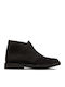 Desert Boot 2 Δερμάτινα Γυναικεία Μποτάκια Μαύρα