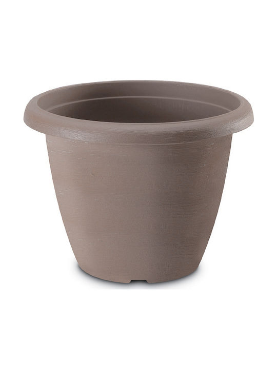 Plastecnic Terrae 30 Flower Pot 30x23cm in Beige Color 007.0323093