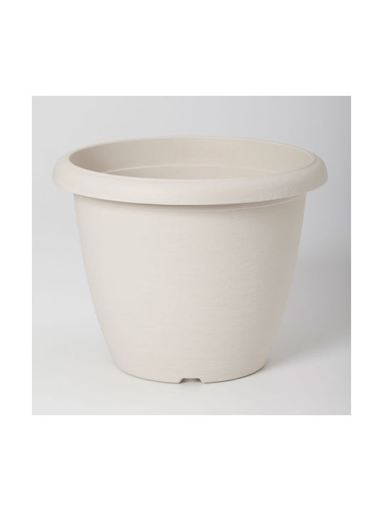 Plastecnic Terrae 20 Flower Pot 20x15cm in White Color 007.0322051