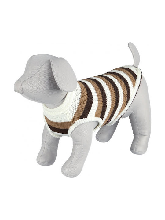 Trixie Hamilton Strickpullover Hund Extra Large Pullover Braun/Weiß in Braun Farbe 70cm.