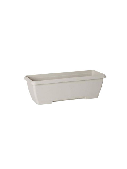 Plastecnic Terrae Μaxi Planter Box Plastic Whit...
