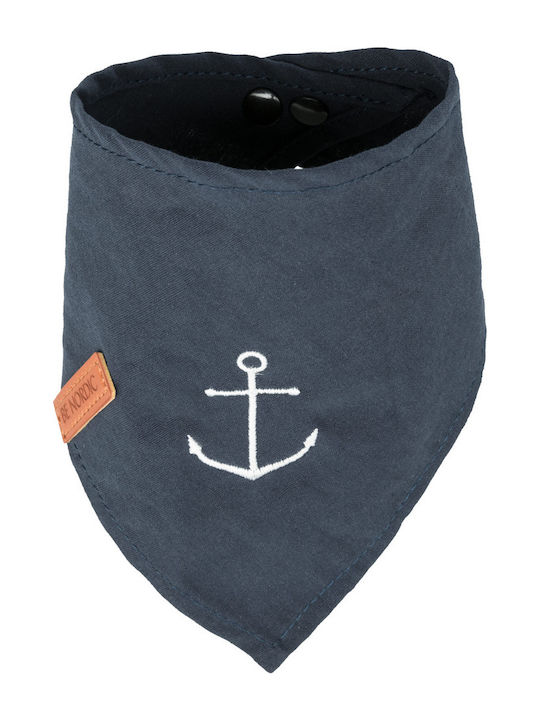 Trixie Be Nordic Dog Bandana Large Dark Blue Bandana with Anchor Design in Blue color 50cm 17325