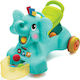 Infantino Ride Elephant Baby Walker Animal Ride On for 9++ Months Light Blue