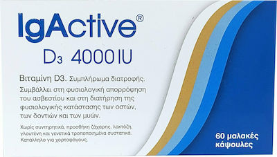 IgActive D3 Vitamin für Unterstützung des Immunsystems 4000iu 60 Softgels