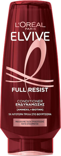 L'Oreal Paris Elvive Full Resist Conditioner Ενυδάτωσης για Ταλαιπωρημένα Μαλλιά 300ml