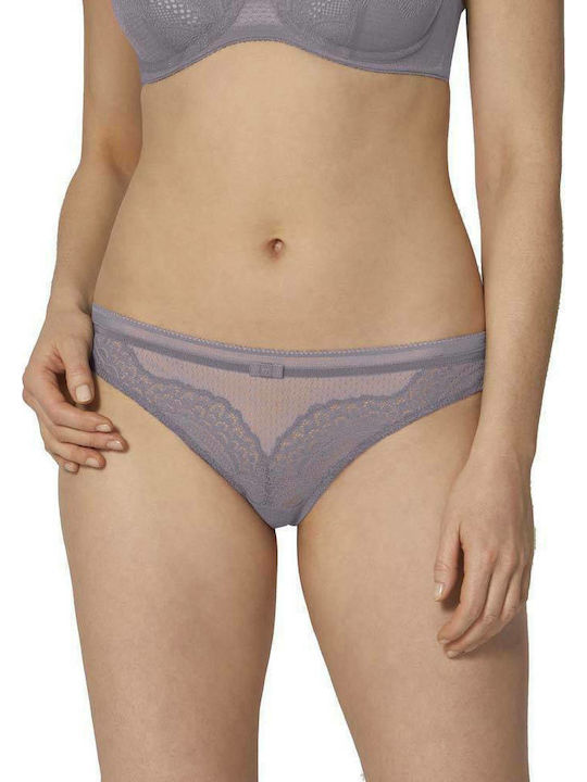 Triumph Beauty Full Darling Women's String with Lace Gray