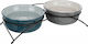 Trixie Eat On Feet Ceramic Bowl Food & Water for Dog & Cat with Base 1.6lt 20cm in Gray Color 2pcs