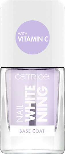 Catrice Cosmetics Whitening Base Coat για Απλά Βερνίκια 10.5ml