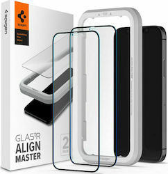 Spigen GLAS.tR ALIGNmaster Full Face Tempered Glass 2τμχ (iPhone 13 Pro Max)