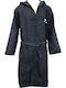 AlpinPro Nemo BRS14-BL Kids Swimming Bathrobe Black Microfiber