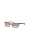 Ray Ban Lady Burbank Women's Sunglasses with Brown Tartaruga Plastic Frame and Blue Gradient Lens RB2299 1342/3F