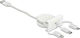 DeLock Cablu USB Regular La Lightning / Type-C / micro USB Alb 0,50m (81375)