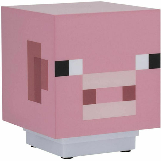 Paladone LED Детско Декоративно Осветление Minecraft Pig Розов 11εκ.