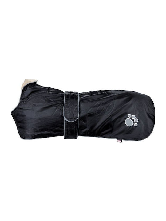 Trixie Orleans Black Fleece / Waterproof Dog Coat with 70cm Back Length