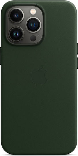 Apple Leather Case with MagSafe Back Cover Silicone Sequoia Green (iPhone 13 Pro)