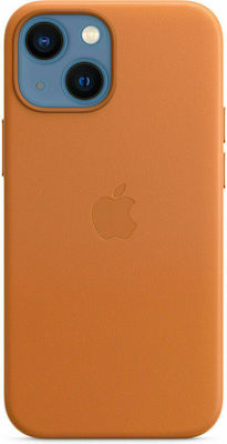 Apple Leather Case With MagSafe Golden Brown (iPhone 13 mini)