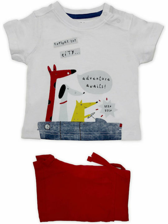 Kids Clothing Set with Shorts Summer 2 Pieces White