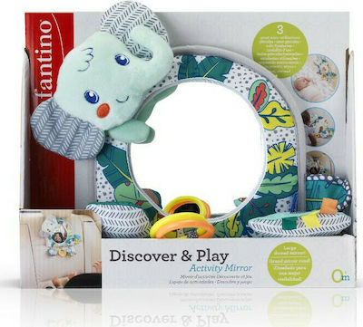 Infantino Agățat Jucărie Mașină cu oglindă Discover & Play Elephant pentru 0++ Luni B-315068-03