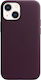 Apple Задна корица Кожа Dark Cherry (iPhone 13 ...