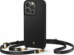 Spigen Cyrill Classic Charm Plastic / Silicone Back Cover with Strap Black (iPhone 13 Pro)