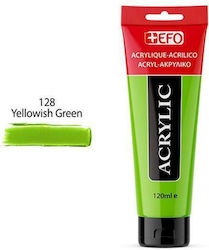 +Efo Acrylic Acrylic Paint Set Yellowish Green 128 120ml 1pcs 389128