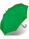 Benetton Automatic Umbrella with Walking Stick Green