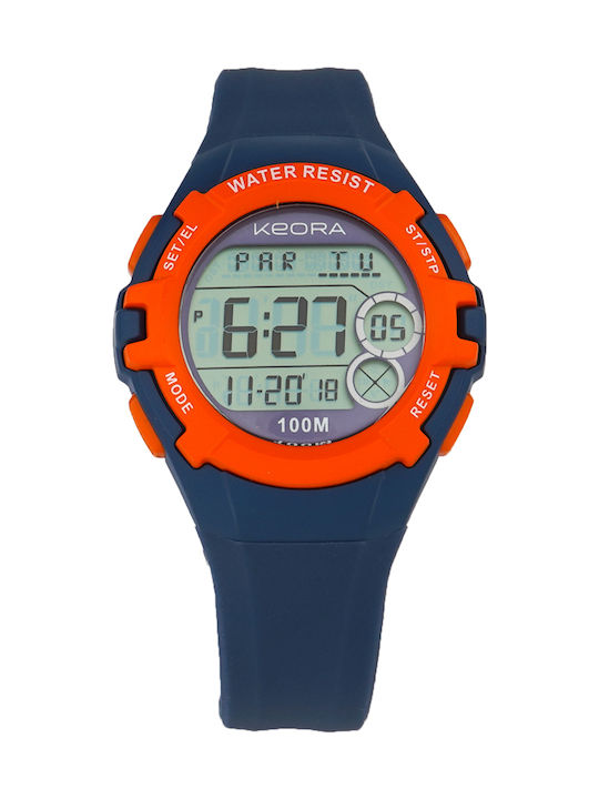 Keora Kids Digital Watch with Rubber/Plastic Strap Blue