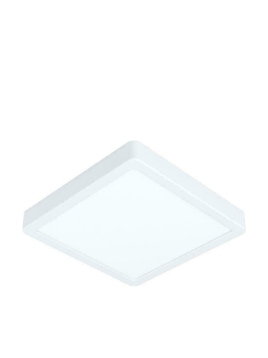 Eglo Fueva 5 Square Outdoor LED Panel 16.5W with Natural White Light 21x21cm