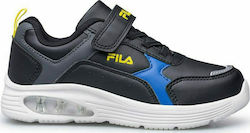 Fila Memory Blink Kids Anatomic Sneakers for Boys with Laces & Strap Black