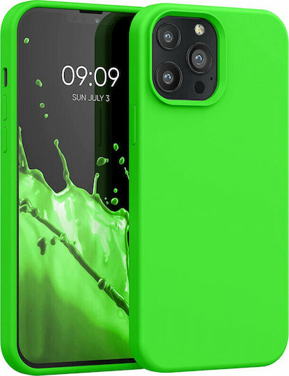 KWmobile Rubberized Back Cover Silicone Lime Green (iPhone 13 Pro Max)
