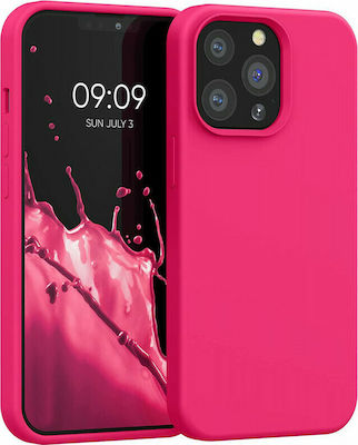 KWmobile Rubberized Silicone Back Cover Neon Pink (iPhone 13 Pro)