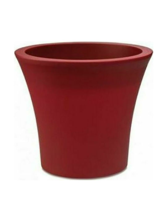 Plastona City Blumentopf Selbstbewässerung 25x22cm in Rot Farbe 021.1100RED