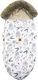 Lanila Sweet Dreams Stroller Footmuff with Velvet Lining 120x50cm Latte