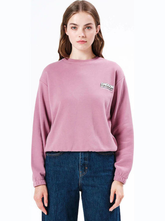 Emerson Gekürzt Damen Sweatshirt Dusty Rose