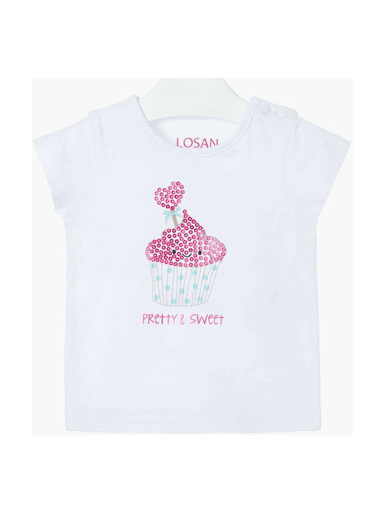 Losan Kids' T-shirt White 018-1200AL