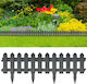 vidaXL Plastic Garden Border in Gray Color x 10.0m