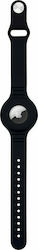 Hurtel Flexible Wrist Cover Θήκη Καρπού Σιλικόνης για AirTag σε Μαύρο χρώμα