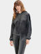 Belden Damen Sweatshirt Samt Kapuzen Ink