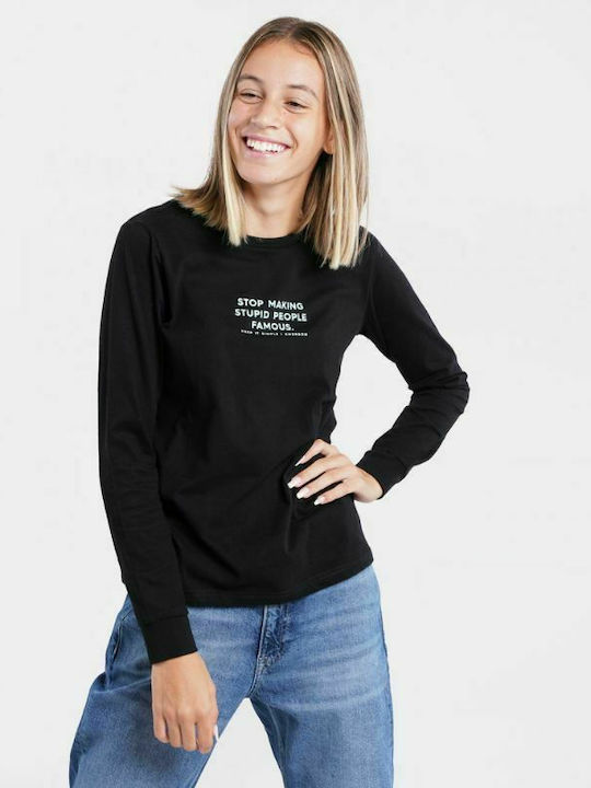 Emerson Women's Athletic Blouse Long Sleeve Black