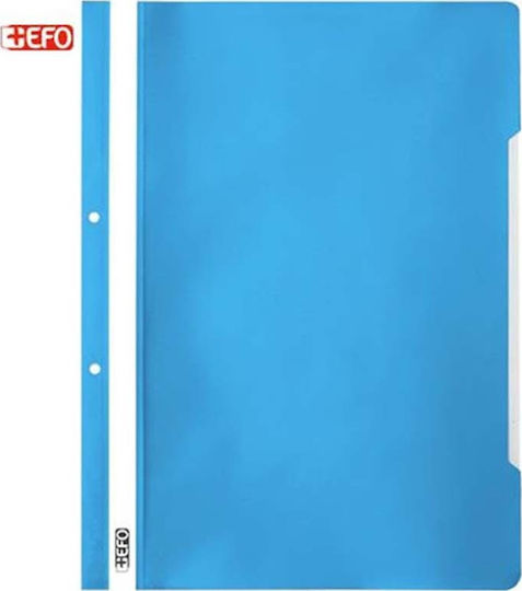 +Efo Mappe mit Feder für Papier A4 Hellblau 1Stück