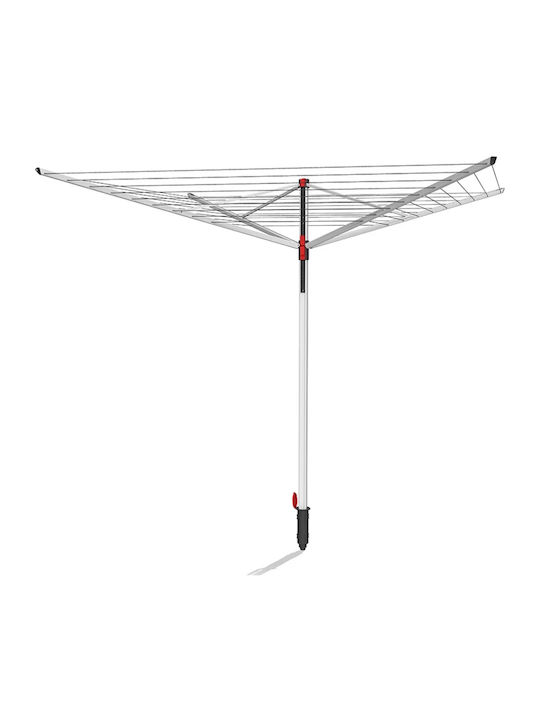 Vileda Sun Lift Kleiderständer Boden aus Aluminium für den Garten mit Aufhängelänge 50m