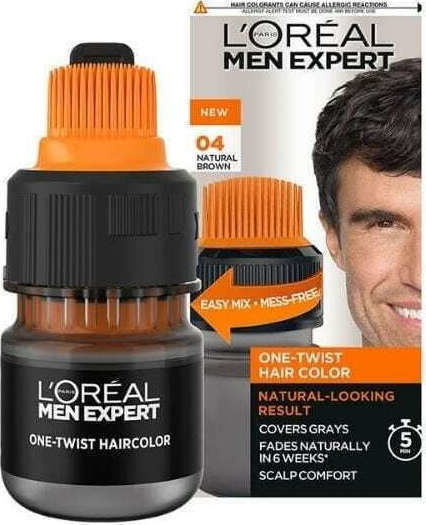 L'Oreal Paris Men Expert One Twist Haarfärbemittel 04 Natural Brown 50ml