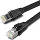 Ugreen Flat U/FTP (STP) Cat.8 Ethernet Network Cable 1.5m Black 8pcs