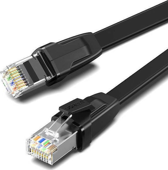 Ugreen Flat U/FTP (STP) Cat.8 Ethernet Network Cable 1.5m Black 8pcs